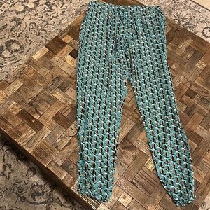 DVF x Onia Simone Cropped Pant in Scuba Blue NWT